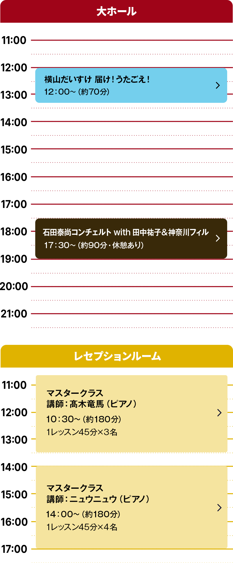 タイムテーブル